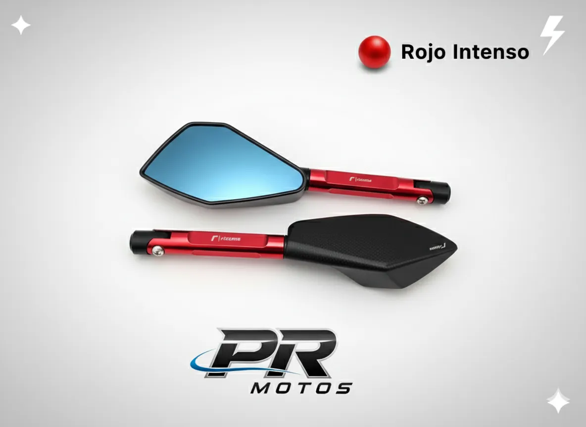ESPEJO 5 PUNTAS ROJO GRANDE